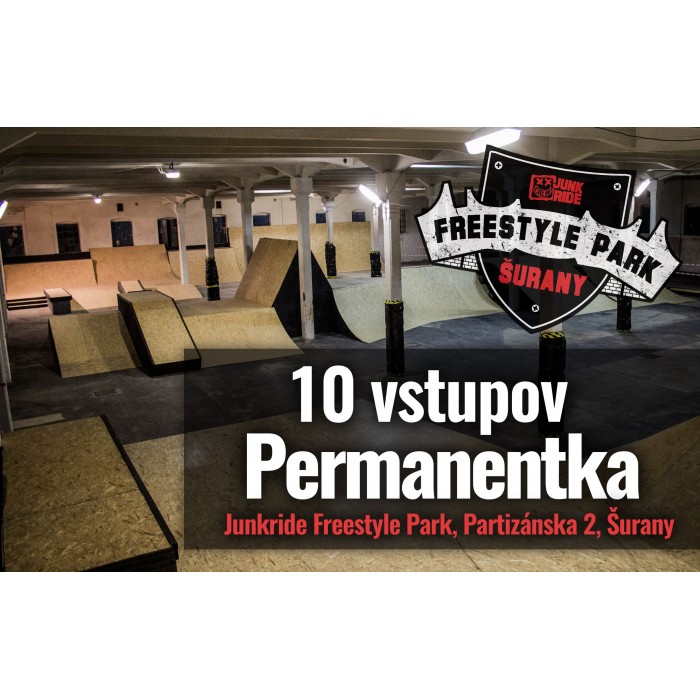 10 TICKETS ENTRY JUNKRIDE FREESTYLE PARK