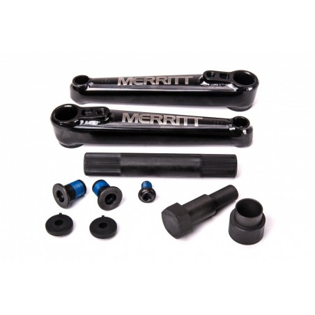 MERRITT BATTLE BMX CRANKS BLACK Lange 170 mm