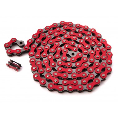 KHE BIKES CHAIN FULL LINK GREY / RED