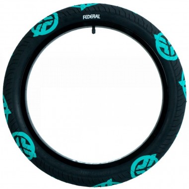 FEDERAL COMMAND LP TIRE BLACK TEAL LOGOS