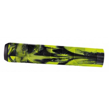 FORCE BMX GRIPS YELLOW BLACK SWIRL
