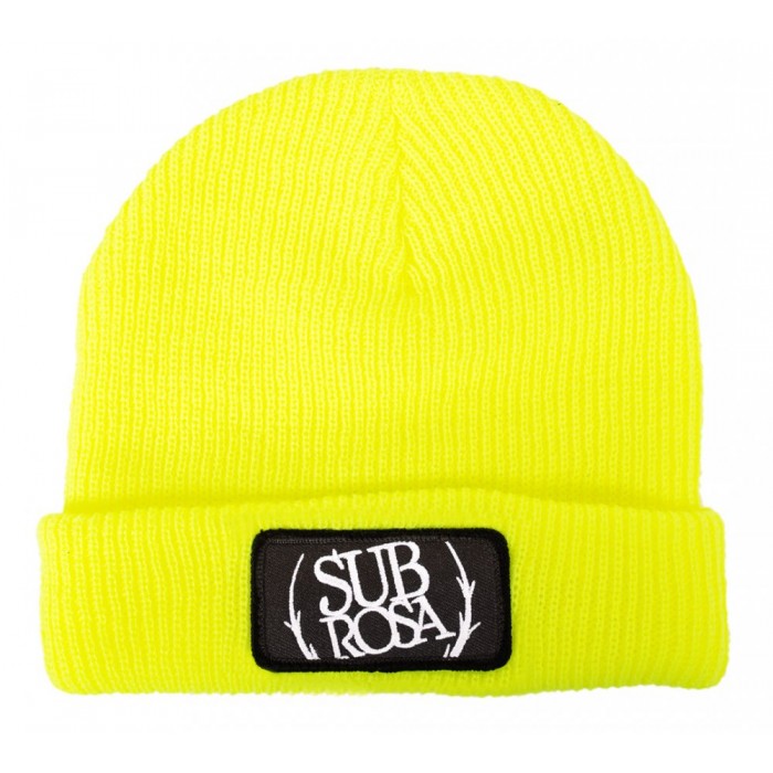 Beanie Subrosa BOLD PATCH Highlighter Yellow