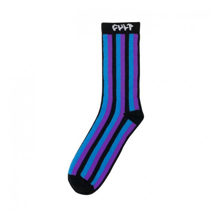 Socks Cult VERTICAL STRIPE Blue / Purple Uni Size