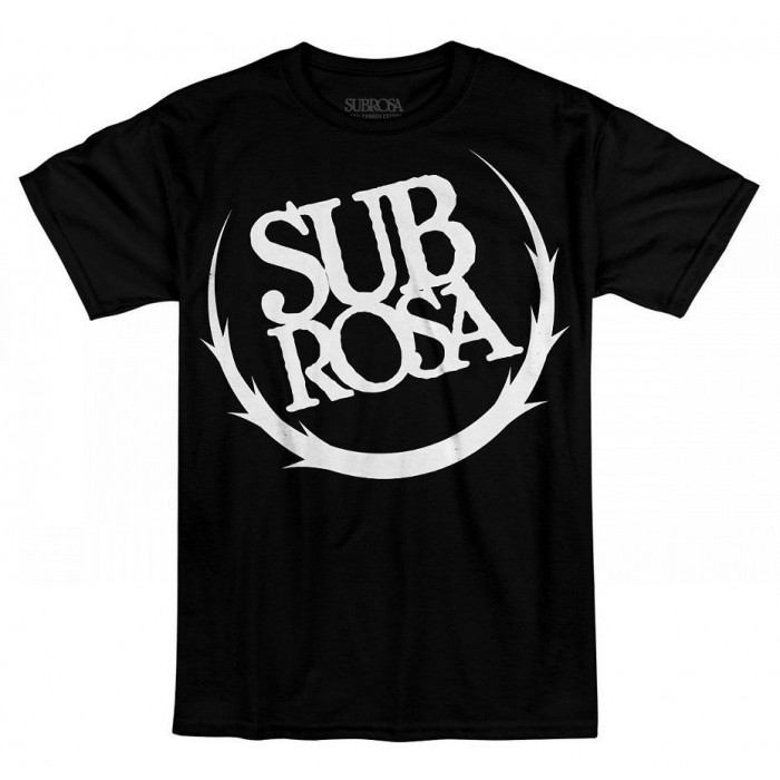 T-shirt Subrosa BIG CREST Black/White L