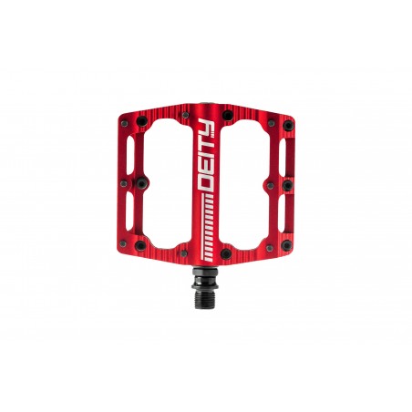 DEITY Pedals Black Kat Color: red