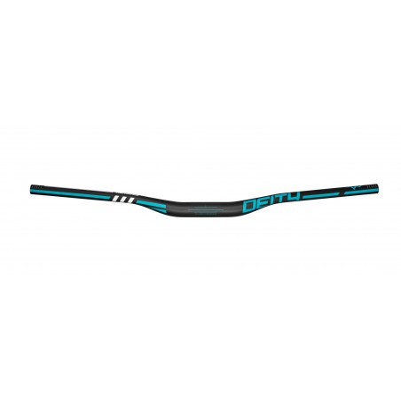 DEITY Carbon Handlebars Skywire 35 mm - Turquoise Rise: 15 mm