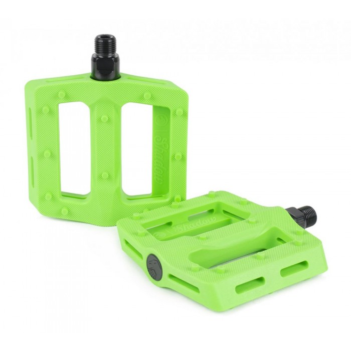SHADOW SURFACE PLASTIC PEDALS NEON GREEN