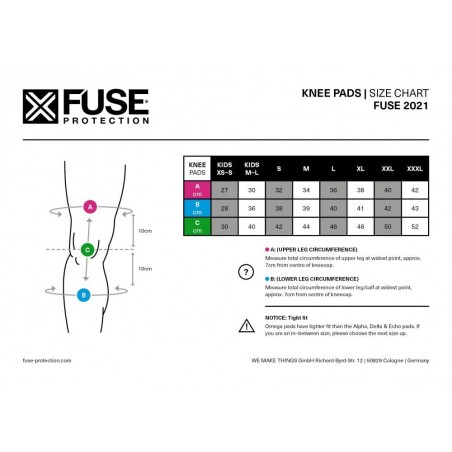 FUSE OMEGA POCKET CHRÁNIČE KOLIEN