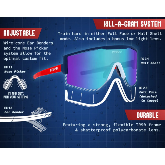 PIT VIPER Glasses THE BASKETBALL TEAM TRY HARD