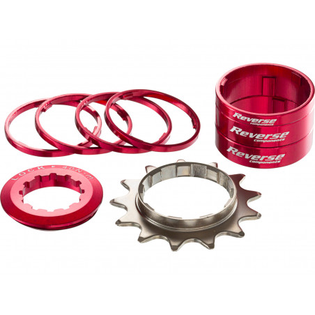 REVERSE HG Single Speed Kit 13T Rot 