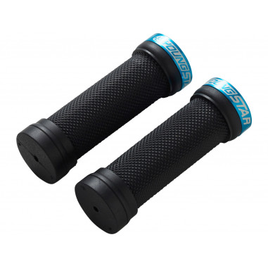 REVERSE Grips Youngstar Single Lock-On Ø28mm x 98mm Black-hellBlue 2
