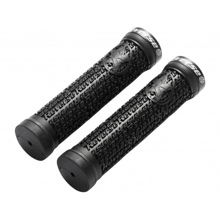 REVERSE Griff Stamp Single Lock-On Ø30mm x 135mm schwarz-schwarz