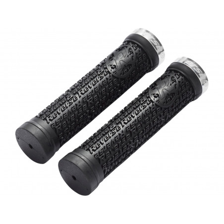 REVERSE Griff Stamp Single Lock-On Ø30mm x 135mm schwarz-silber
