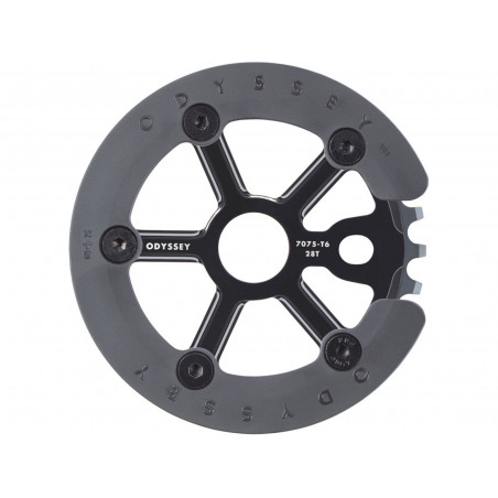 Sprocket Utility w. Guard 28T, 7075-T6 black