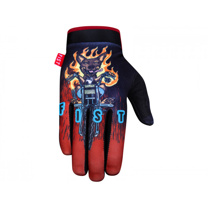FIST Handschuhe Gnarly Gnala S, schwarz-rot von Baxter Maiwald