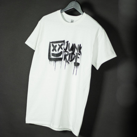 JUNKRIDE CREW LOGO T-SHIRT WHITE