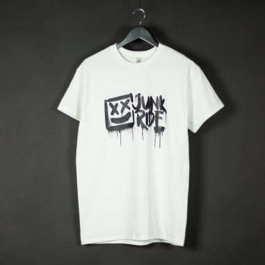 JUNKRIDE CREW LOGO T-SHIRT WHITE