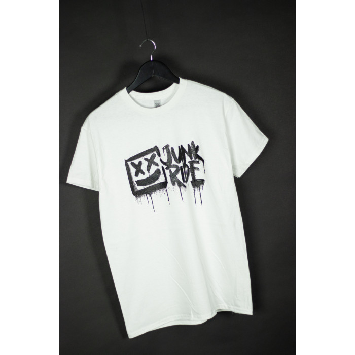 JUNKRIDE CREW LOGO T-SHIRT WHITE