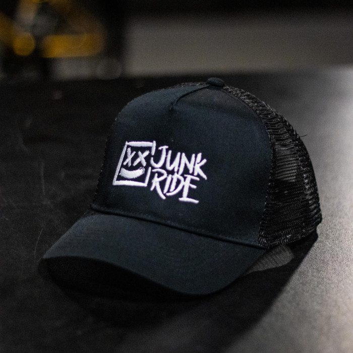 JUNKRIDE CREW LOGO CAP KIDS BLACK