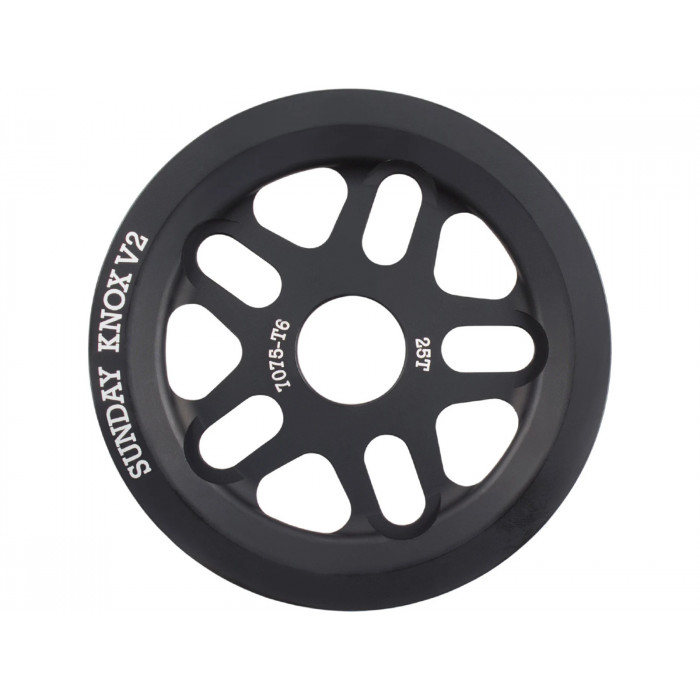 GuardSprocket Sunday Knox V2 25T, 7075-T6 black