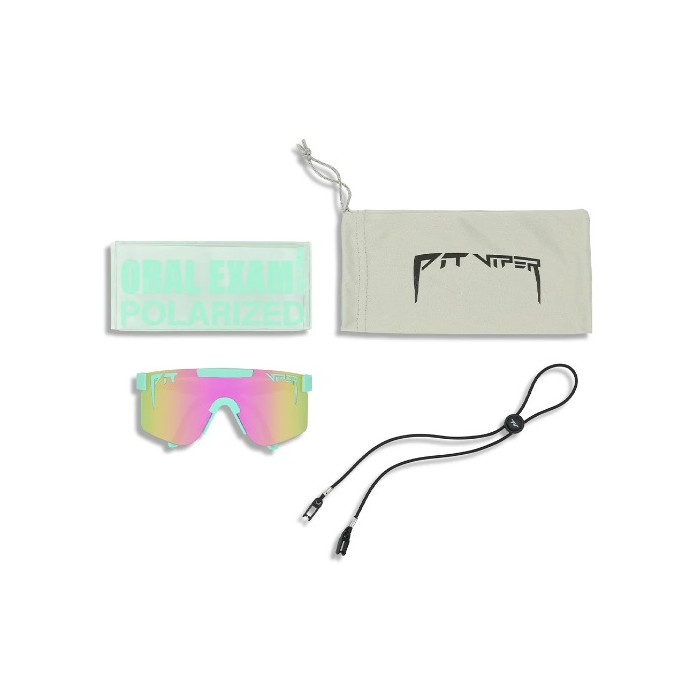 PIT VIPER Glasses THE ORAL EXAM POLARIZED DOUBLE WIDE