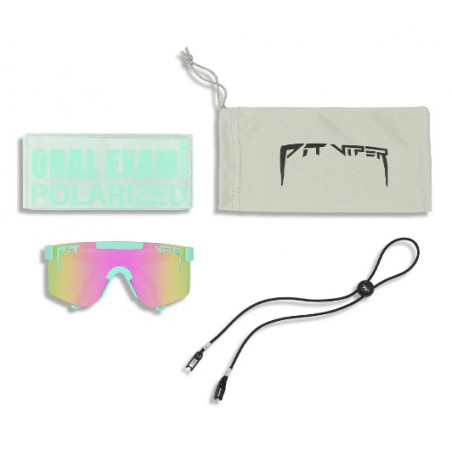PIT VIPER Glasses THE ORAL EXAM POLARIZED DOUBLE WIDE