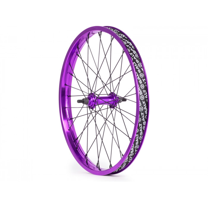 SaltBMX EVEREST front wheel 20" double straight wall, 3/8" male axle, SB, 36H, incl. Rimtape, purpl