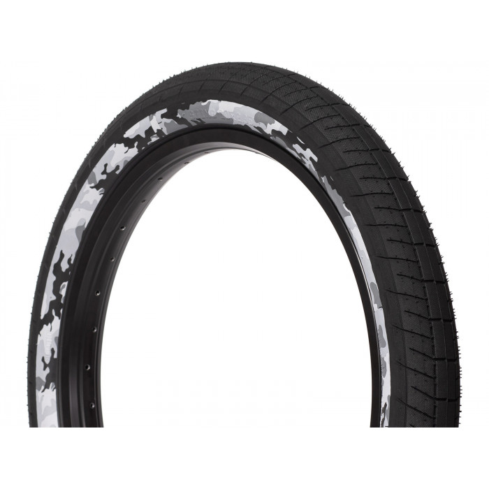 SaltBMX STING tire 65 psi, 20" x 2.35" black/snow camouflage sidewall