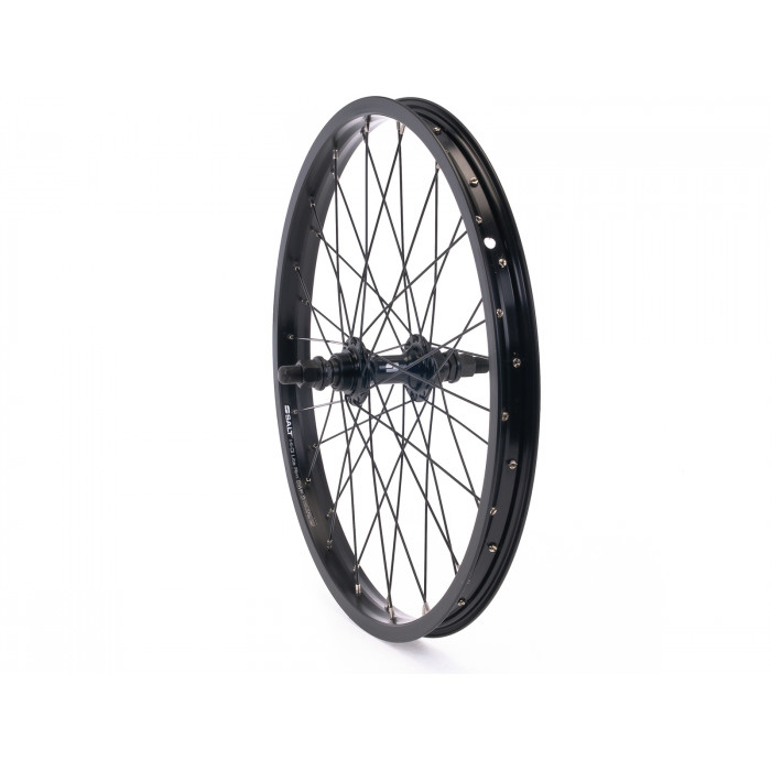 SaltBMX ROOKIE cassette rear wheel 14'', single wall, 14mm axle, semi 9T, 20H, black