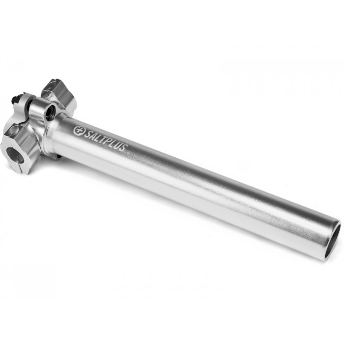 SaltBMX SaltPlus seatpost HQ CNC silver polished 200mm long - alloy