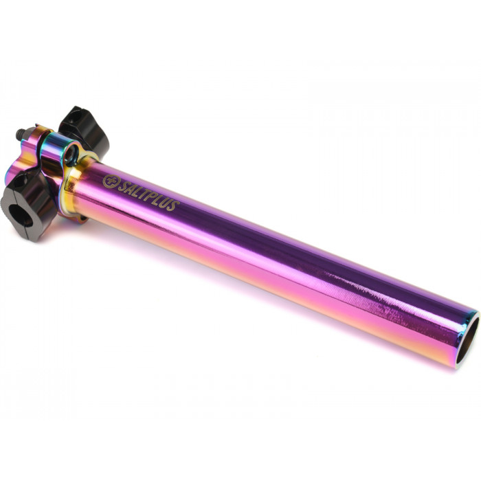 SaltBMX SaltPlus seatpost HQ CNC oilslick 200mm long - alloy