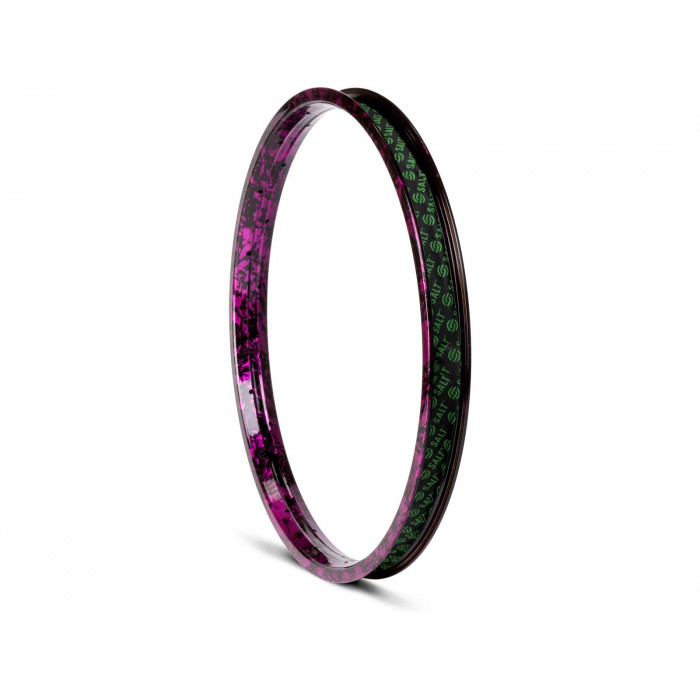 SaltBMX Salt Valon rim 20", 36H, single wall, incl. rimtap purple splatter