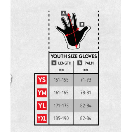 SHADOW CONSPIRE DETSKÉ RUKAVICE RED TYE DIE