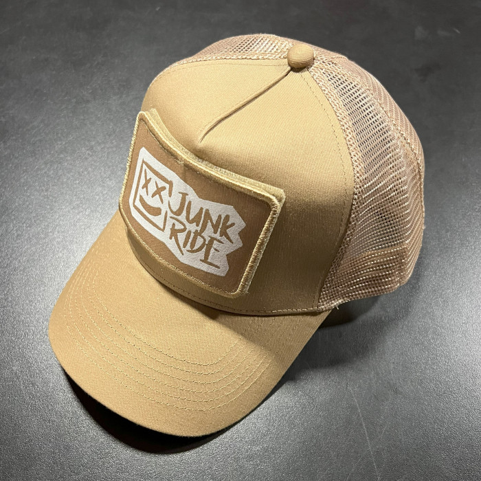 JUNKRIDE CREW VELCRO PATCH SNAPBACK TAN