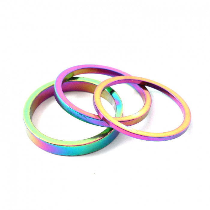 KHE BMX HEADSET SPACERS OIL SLICK