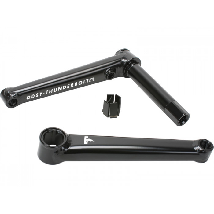 ODYSSEY BMX CRANKS 2-PC (41T) CrMo Thunderbolt 165mm RHD black without bearing