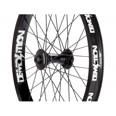 Demolition Wheel Team Plus Front 20" Whistler Hub, Team Plus Rim, Black 