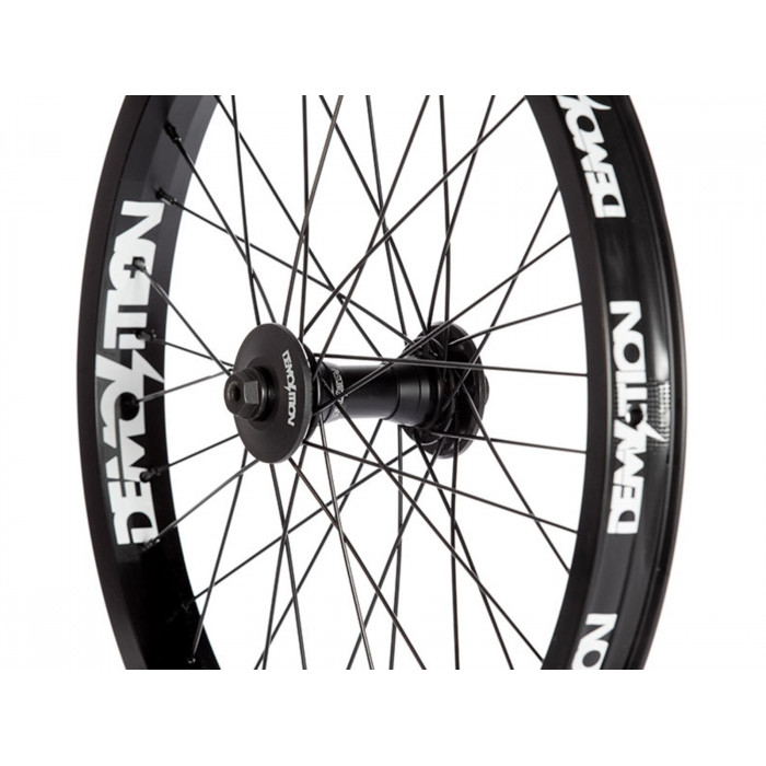 Demolition Wheel Team Plus Front 20" Whistler Hub, Team Plus Rim, Black 
