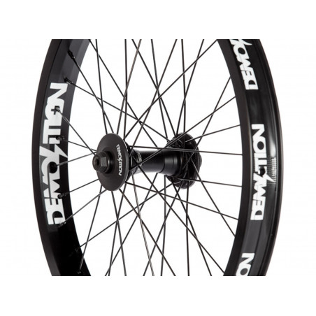 Demolition Wheel Team Plus Front 20" Whistler Hub, Team Plus Rim, Black 