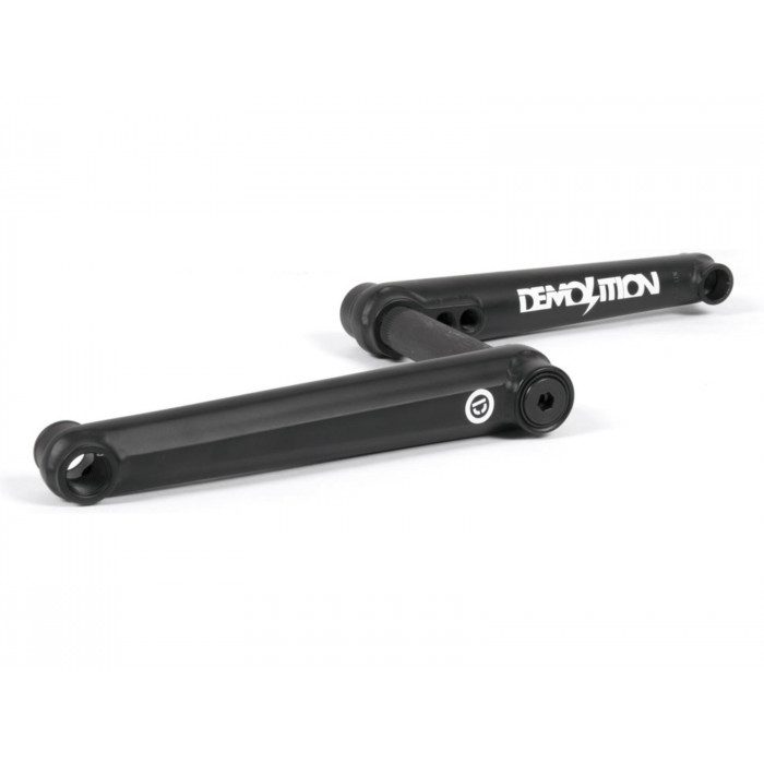 Demolition Revolt BMX CRANKS V2 flat black, 175mm, 48T