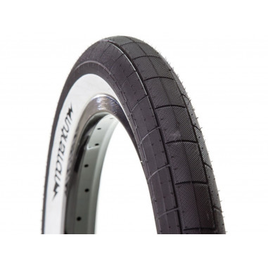 Demolition Tire Momentum Black/WhiteWall, 20 x 2.0", 110psi 