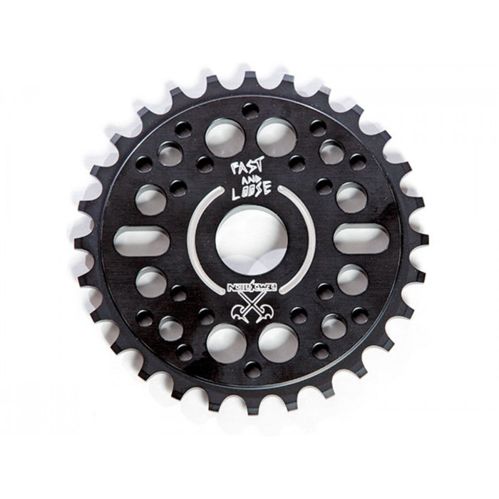 Demolition Sprocket Fast and Loose AL-7075, Black, 28T 