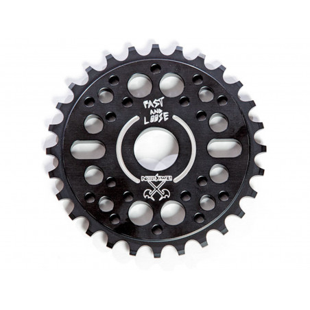 Demolition Sprocket Fast and Loose AL-7075, Black, 28T 