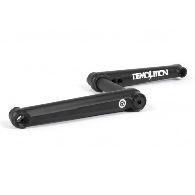 Demolition Revolt BMX CRANKS V2 flat black, 165mm, 48T