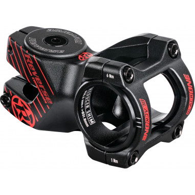 REVERSE Stem Black-ONE D-2 50mm Ø31,8 &  Ø35mm (Black/Red) inkl. Top Cap 