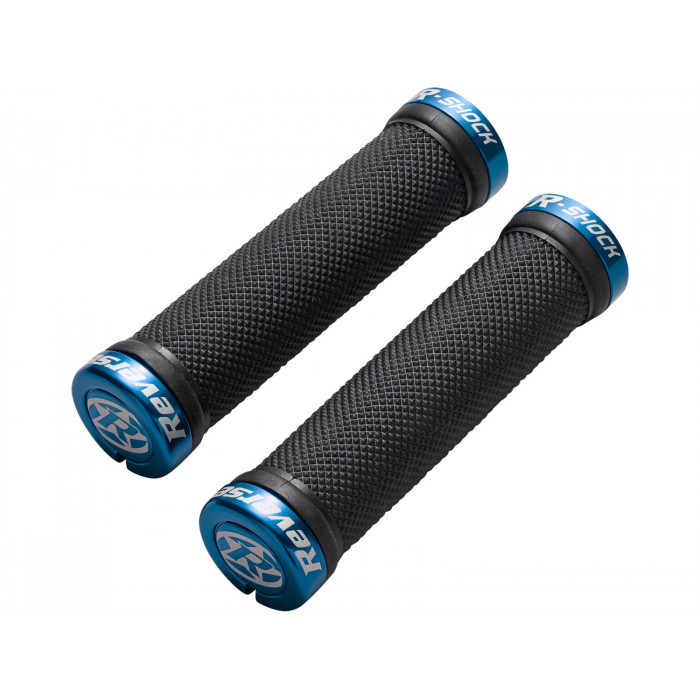 REVERSE Grips R-Shock Lock On Ø31mm x 130mm Black-Blue