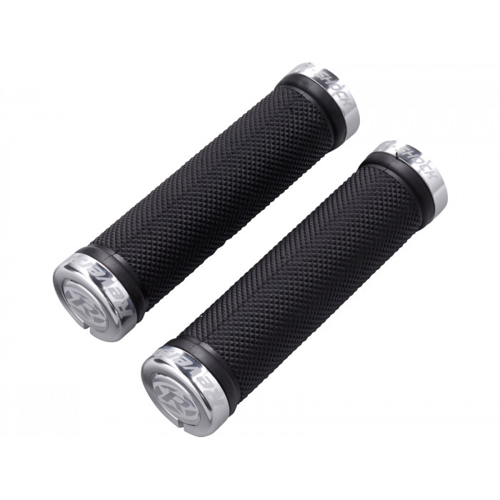 REVERSE Grip R-Shock Lock On Ø31mm x 130mm black-silver