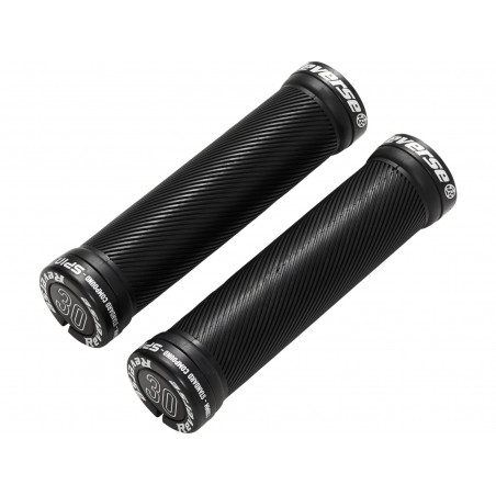 REVERSE Grips Spin Lock On Ø30mm x 130mm Black-Black