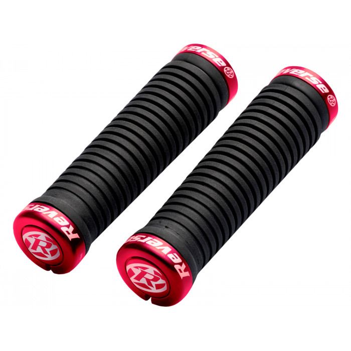 REVERSE Grips Taper Ø34 auf Ø30mm Butted Lock on, Black-Red