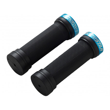 REVERSE Grips Youngstar Single Lock-On Ø28mm x 98mm Black-hellBlue
